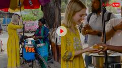 रशियन कुड़ी ने मुंबई में सड़क किनारे ने चखी इडली, यूजर्स बोले- इसे तो इंडिया से प्यार हो गया
