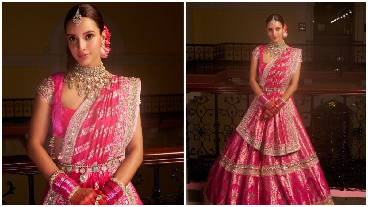 Triptii Dimri's Fuchsia Pink Lehenga Look Is All About The Navratri Vibe; SEE PICS