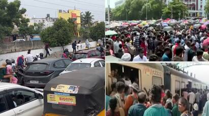Chennai Air Show 2024 Heavy traffic people faint struggled in heat ஆபரேஷன் சக்சஸ், பேஷண்ட் டெட் கதை விமான சாகசத்துக்குப்பின் கடும் நெரிசல்..