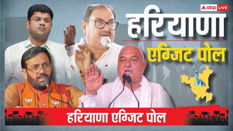 Haryana Exit Poll 2024 Result How many seats will Congress BJP INLD JJP BSP get in Haryana हरियाणा में किसके खाते में कौन सी सीट, कहां टफ फाइट? पत्रकारों के एग्जिट पोल ने कर दिया हैरान