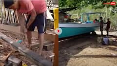 हाथ से ऐसे बनाई जाती है नाव! वीडियो देख नहीं आएगा यकीन, मजदूरों की कलाकारी देख उड़ जाएंगे होश