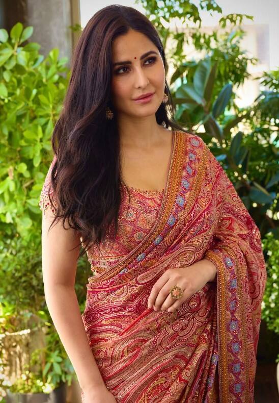 ਹਾਲ ਹੀ 'ਚ ਨਵਰਾਤਰੀ ਤਿਉਹਾਰ ਦੌਰਾਨ ਕੈਟਰੀਨਾ ਦਾ ਨਵਾਂ ਲੁੱਕ ਦੇਖਣ ਨੂੰ ਮਿਲਿਆ, ਜਿਸ ਦੀ ਕਾਫੀ ਚਰਚਾ ਹੋਈ ਸੀ। ਕੈਟਰੀਨਾ ਨੇ ਡਿਜ਼ਾਈਨਰ ਤਰੁਣ ਤਾਹਿਲਿਆਨੀ ਦੁਆਰਾ ਡਿਜ਼ਾਈਨ ਕੀਤੀ ਇੱਕ ਸੰਤਰੀ ਸਾੜੀ ਵਿੱਚ ਨਵਰਾਤਰੀ ਸਮਾਗਮ ਵਿੱਚ ਸ਼ਿਰਕਤ ਕੀਤੀ। ਆਪਣੇ ਫੈਸ਼ਨ ਸੈਂਸ ਲਈ ਮਸ਼ਹੂਰ ਕੈਟਰੀਨਾ ਦੇ ਇਸ ਲੁੱਕ ਦੀਆਂ ਤਸਵੀਰਾਂ ਤੇਜ਼ੀ ਨਾਲ ਵਾਇਰਲ ਹੋ ਗਈਆਂ, ਪਰ ਪ੍ਰਸ਼ੰਸਕਾਂ ਦਾ ਧਿਆਨ ਇੱਕ ਹੋਰ ਖਾਸ ਗੱਲ ਵੱਲ ਖਿੱਚਿਆ ਗਿਆ।