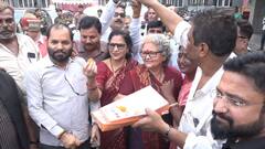 हरियाणा में बीजेपी की जीत पर कानपुर में जश्न, मेयर प्रमिला पांडे ने डांस कर खुशी का किया इजहार, बांटी मिठाइयां