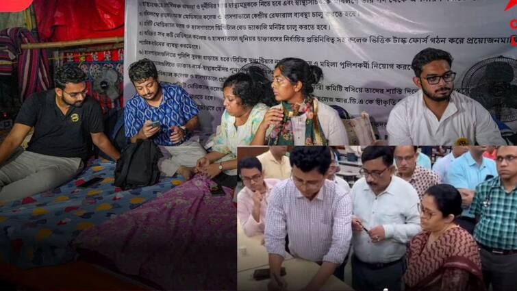 RG Kar protests RG Kar doctors resign after 2.5 days of hunger strike RG Kar protest: கொல்கத்தா மருத்துவர்கள் கூட்டாக ராஜினாமா.! சிக்கலில் மேற்குவங்க அரசு.!