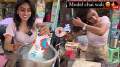 मॉडल चायवाली का वीडियो हो रहा वायरल, लोग बोले- पहले इन बालों को तो बांध लो