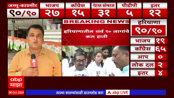 Jammu Kashmir Election Result : जम्मू-कश्मिरमध्ये काटे की टक्कर, भाजपची परिस्थिती काय?