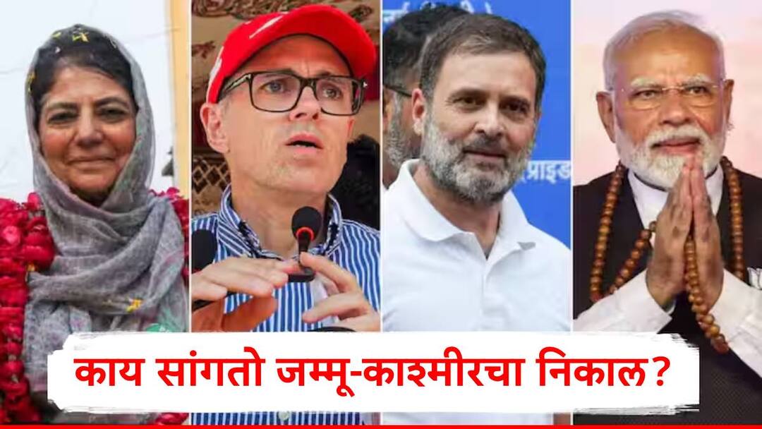 Jammu Kashmir election Result 2024: कलम 370 हटवूनही भाजपला फायदा नाही; 10 वर्षांनी निवडणूक, काय सांगतो जम्मू-काश्मीरचा निकाल? Jammu Kashmir election Result 2024 Abrogation of Article 370 does not benefit BJP Election after 10 years what does say the result of Jammu and Kashmir Jammu Kashmir election Result 2024: कलम 370 हटवूनही भाजपला फायदा नाही; 10 वर्षांनी निवडणूक, काय सांगतो जम्मू-काश्मीरचा निकाल?