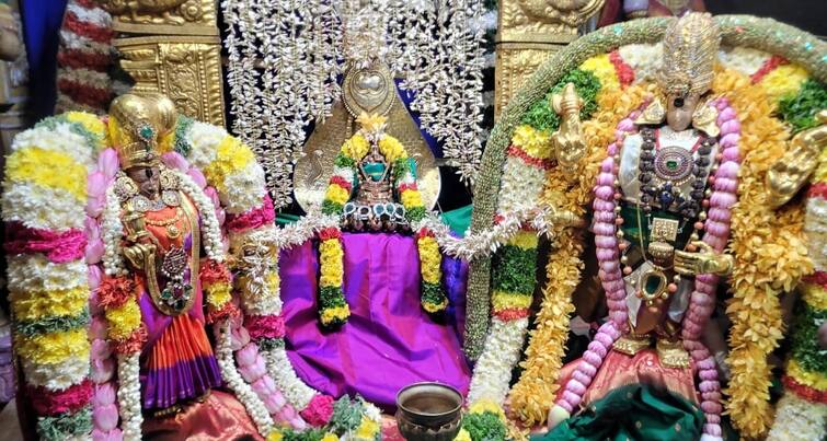 Navratri 2024 Madurai meenakshi amman dressed up in Vinayagar Jananam Devotees in ecstasy Navratri 2024: விநாயகர் ஜனனம்,  எழுந்தருளிய மதுரை மீனாட்சியம்மன்.. பரவசத்தில் பக்தர்கள் !