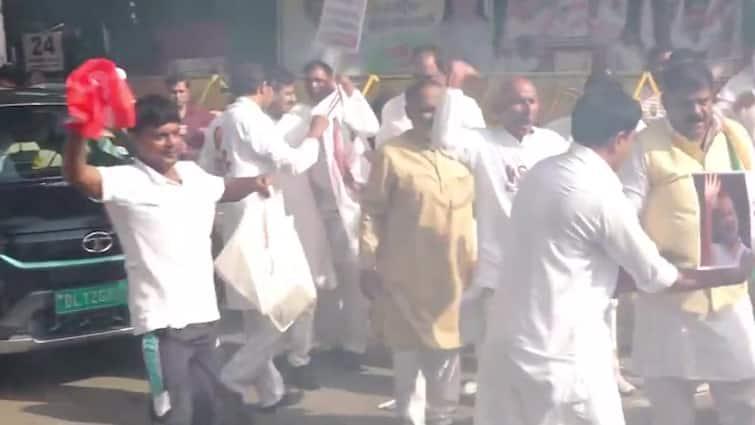 Laddoos And Firecrackers At Congress HQ In Delhi After Early Lead However Haryana Tendencies Turning