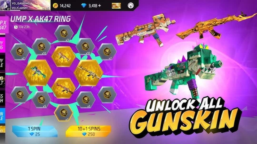 Free Fire Max में नया रिंग इवेंट शुरू, UMP- Tiger Papercut समेत मिलेंगे ये 4 धांसू Gun Skins Free Fire Max UMP x AK47 Ring Event details in hindi to get UMP- Tiger Papercut free gun skin Free Fire Max में नया रिंग इवेंट शुरू, UMP- Tiger Papercut समेत मिलेंगे ये 4 धांसू Gun Skins