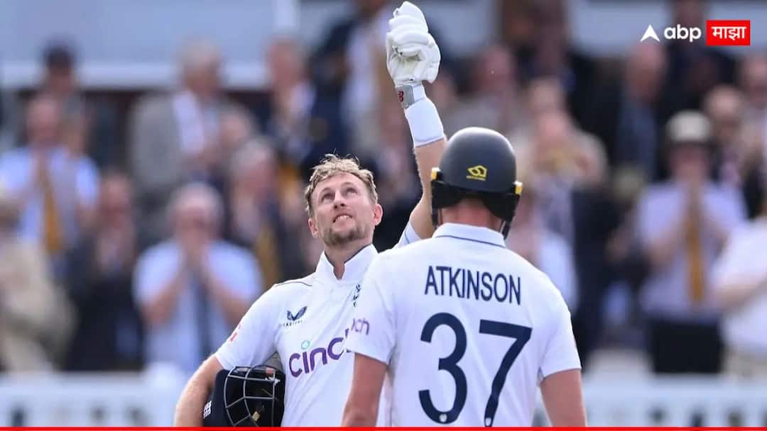 Joe Root hits 35th Test hundred breaks Sunil Gavaskar Brian Lara recordPakistan vs England 1st Test Cricket News Marathi Joe Root : जो रूटची बॅट काही थांबेना... पाकिस्तानविरुद्ध एक तुफानी शतक अन् 4 दिग्गजांना टाकले मागे