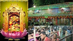 సరస్వతీ దేవి అలంకారంలో విజయవాడ కనకదుర్గమ్మ ... దర్శనానికి పోటెత్తిన భక్తులు!