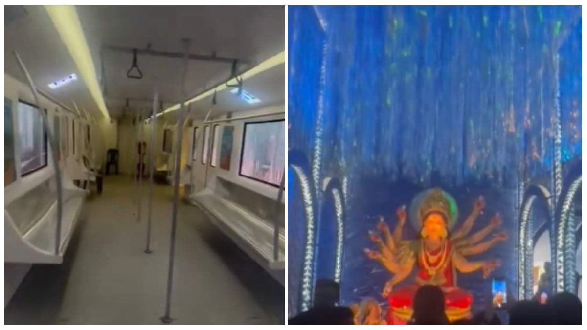 Metro-Themed Durga Puja Pandal In Kolkata Leaves Social Media Mesmerised — WATCH Video