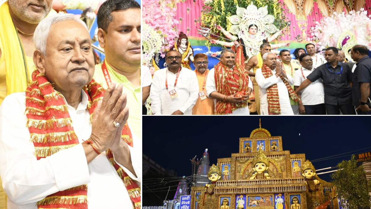 Durga Puja 2024: महासप्तमी पर पूजा पंडालों में खुला पट, दर्शन के लिए पहुंचे CM नीतीश कुमार