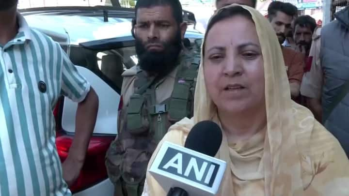 JKNC’s Sakeena Masood has won D.H. Pora by a margin of over 17,000 votes. (Photo: ANI)