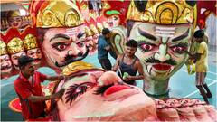 दिल्ली में 211 फीट ऊंचे रावण का होगा दहन, 40 करीगरों ने किया तैयार, बनाने में खर्च हुए 30 लाख