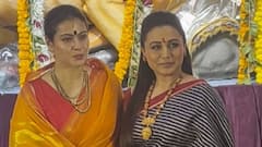 দেবী দুর্গার বোধনে কাজল-রানি, ষষ্ঠীতে মুম্বইয়ের মণ্ডপে ক্যামেরাবন্দি দুই বোন