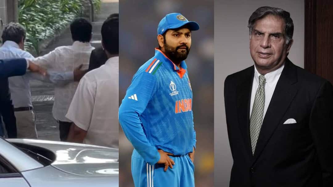 Ratan Tata Death Sachin Tendulkar Rohit Sharma is emotional after death of ratan tata See what players said Ratan Tata Death: सचिन तेंडुलकरने रतन टाटांचे घेतले अंतिम दर्शन; रोहित शर्माही भावूक, क्रीडाविश्व हळहळले, कोण काय म्हणाले?