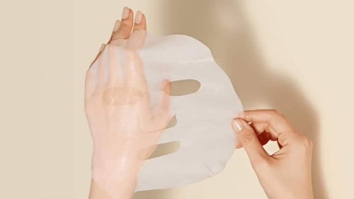 4. Sheet Masks: After a long night, your skin craves hydration. A hydrating sheet mask infused with ingredients like aloe vera, hyaluronic acid, or cucumber is perfect for giving your skin an instant moisture boost. It not only revives dull skin but also provides a cooling effect, reducing any redness or irritation. (Image Source: Pinterest/sokoglam)