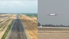 नोएडा इंटरनेशनल एयरपोर्ट पर हुई पहली सफल लैंडिंग, जानें कब शुरू होगा ट्रायल