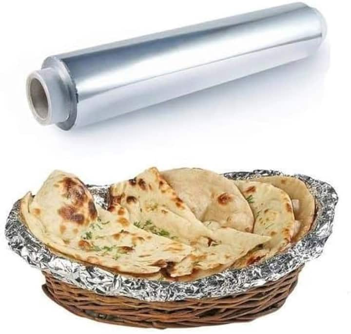 Aluminum foil is a good conductor, so it helps keep food warm. You will easily get it in the market at a low price.