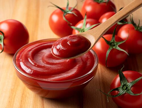 To make tomato sauce, first of all you have to wash and cut both the ripe tomatoes. Now take some water in a vessel and keep it on low flame.