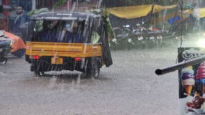 Heavy rain Normal life of people affected in Thanjavur, Ariyalur வெளுத்தெடுத்த மழை... தஞ்சை, அரியலூரில் மக்கள் இயல்பு வாழ்க்கை பாதிப்பு