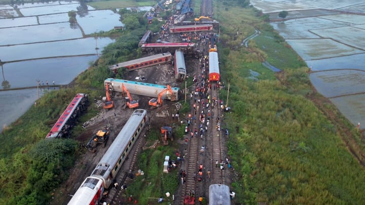 An express train traveling at 75 km/h collided with a stationary goods train in Tamil Nadu after it entered a loop line instead of staying on the main line on Friday.