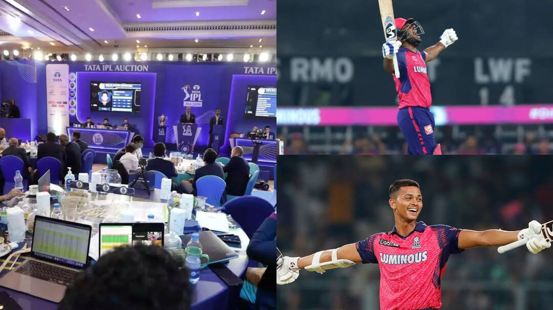 सैमसन ने ठोका 18 करोड़ का दावा, क्या होगी जायसवाल की छुट्टी? जानें कैसी हो सकती है राजस्थान की रिटेंशन लिस्ट possible rajasthan royals ipl 2025 retained players list sanju samson 18 crore yashasvi jaiswal jos buttler riyan parag सैमसन ने ठोका 18 करोड़ का दावा, क्या होगी जायसवाल की छुट्टी? जानें कैसी हो सकती है राजस्थान की रिटेंशन लिस्ट