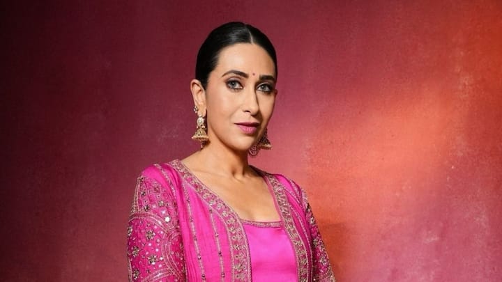 Karisma Kapoor consistently stuns with her fashion choices, and her latest pink outfit is no exception.