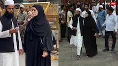 बाबा सिद्दीकी को अंतिम विदाई देने पति मुफ्ती संग पहुंची थीं सना खान, तस्वीरों में दर्द से दिखीं बेहाल