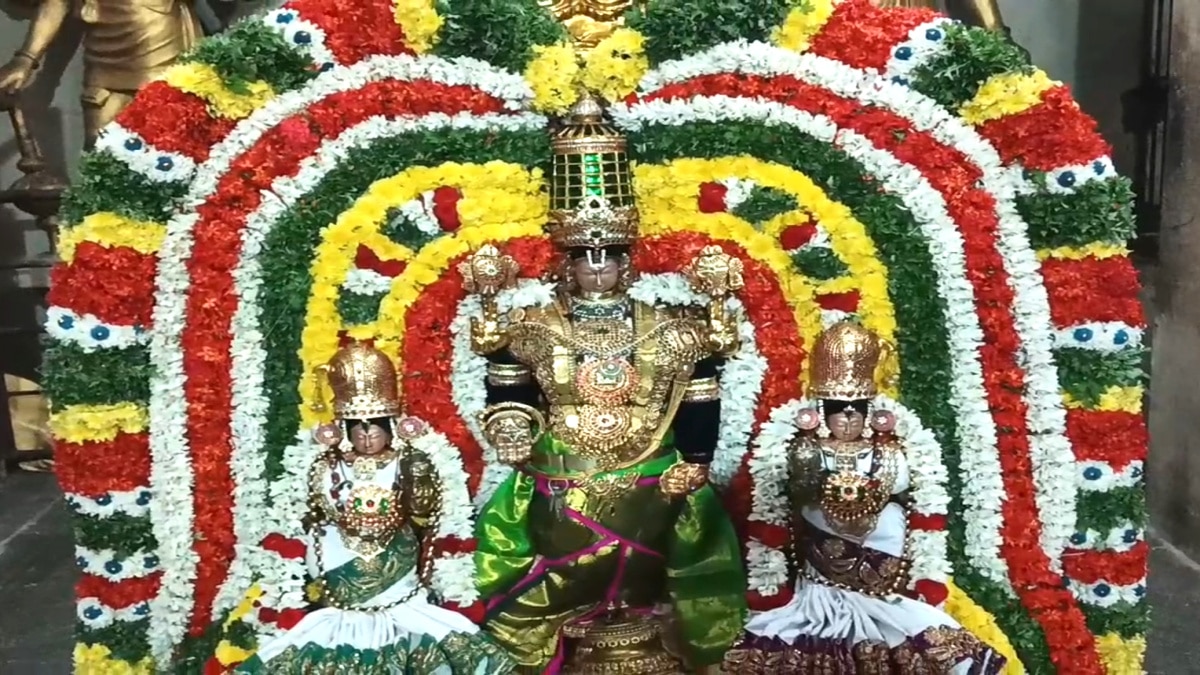 தென் திருப்பதி திருவெள்ளக்குளம் அண்ணன் பெருமாள் கோயில் தெப்போற்சவம்