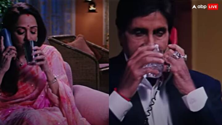 बागबान: फिल्म में हेमा मालिनी और अमिताभ बच्चन एक-दूसरे से दूर थे. उन्होंने फोन पर बात करके एक-दूसरे का व्रत तुड़वाया था.