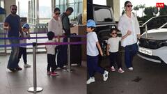 वेडिंग एनिवर्सरी सेलिब्रेट करने कहीं बाहर रवाना हुए सैफ-करीना, दोनों बेटों संग स्टाइलिश अंदाज में एयरपोर्ट पर हुए स्पॉट