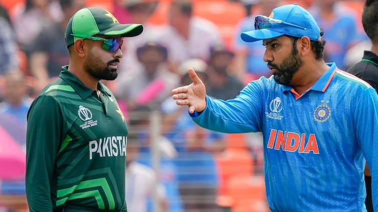 ICC Champions Trophy bcci refuses put host nation pakisthan name in  indian jersey ICC Champions Trophy : பாகிஸ்தான் பெயரை போட முடியாது! விளையாட்டிலும் அரசியலா? பிசிசிஐ கிளப்பிய புதிய சர்ச்சை..