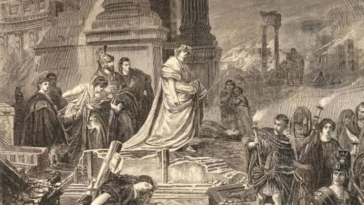 ড্রেক জানিয়েছেন, রোম পুড়ে ছাই হয়ে যাওয়ার পর ক্ষতিপূরণের ঘোষণা করেন নিরো, যাতে ধ্বংসস্তূপের মধ্যে আবারও নির্মাণ খাড়া করা সম্ভব হয়। কাঠের পরিবর্তে পাথরের বাড়ি তৈরির নিদান দেন তিনি। রাস্তাঘাট আরও চওড়া করেন। শহরের গলিতে গলিতে জল পৌঁছে দেওয়ার ব্যবস্থাও করেন নিরো। তাও কেন নিরোকে খলনায়ক হিসেবে দেখানো হয়? এর জবাবও দিয়েছেন ড্রেক। তাঁর মতে, নির সম্পর্কে সিংহভাগ তথ্যই এসেছে খ্রিস্টানদের বহাত ধরে। তাঁদের সঙ্গে শত্রুতার সম্পর্ক ছিল নিরোর। তাই যত খারাপ কাজই করে থাকুন না কেন নিরো, রোমকে ধ্বংস হতে দেখে তিনি মোটেই বেহালা বাজাতে মত্ত ছিলেন না বলে মত ইতিহাসবিদদের।