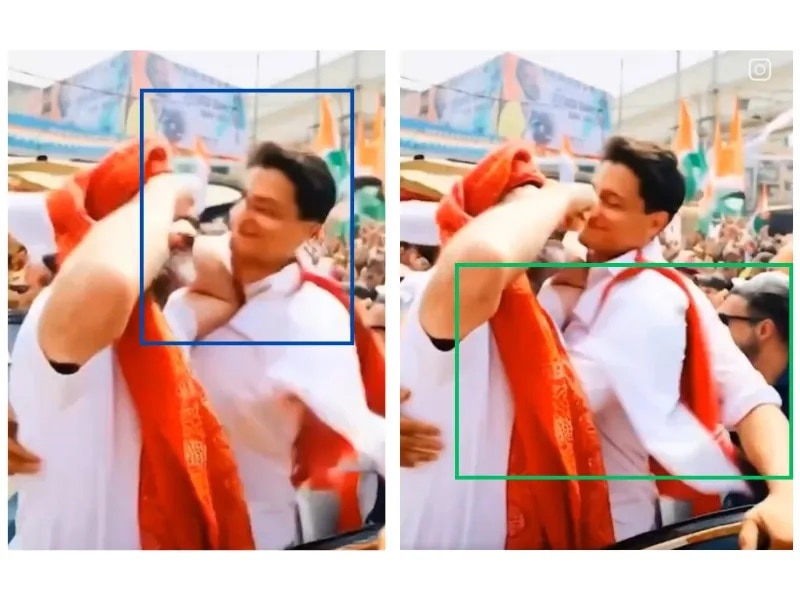 Fact Check: AI Manipulation Used To Show Deepender Hooda & Rahul Gandhi ‘Embrace’ Each Other. Video Viral 