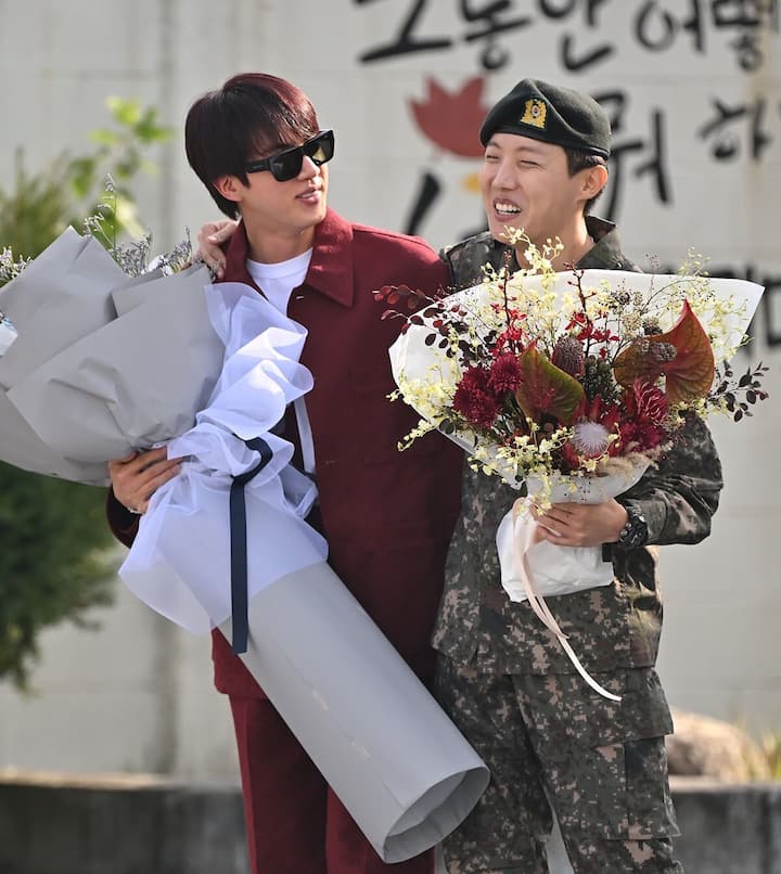 J-Hope is the second member of BTS to finish military service, following the oldest member, Jin, who completed his service in June.