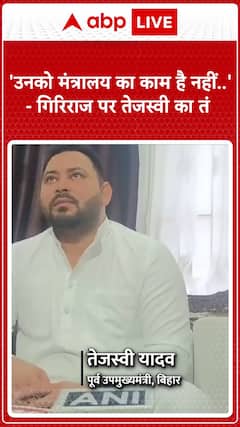 Tejashwi Yadav Takes a Jibe at Giriraj Says, 'He Has No Work in the Ministry'