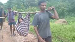 Andhra Pradesh: Pregnant Woman Carried 6 km On Stretcher Due To Lack Of Ambulance