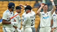 बेंगलुरु में बैकफुट पर टीम इंडिया, पहले न्यूजीलैंड के गेंदबाजों ने ढाया कहर और फिर कॉन्वे चमके; जानें दूसरे दिन का हाल