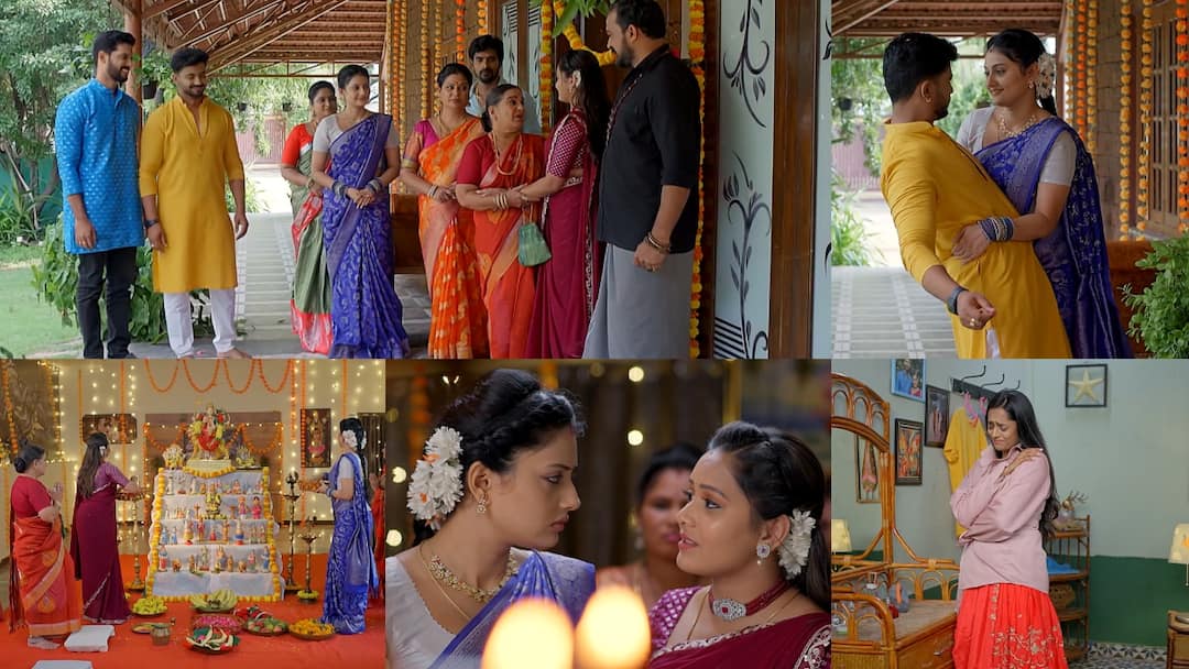 satyabhama serial october 17th today episode written update in telugu Satyabhama Serial Today October 17th: సత్యభామ సీరియల్: సందడిగా బొమ్మల కొలువు.. రేణుకకి అవమానం.. హర్షని రప్పించడానికి మైత్రి ప్లాన్!