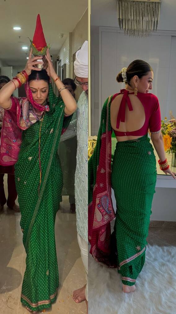 एक्ट्रेस ने खरीदा करोड़ों का घर, सिर पर कलश रख किया गृह प्रवेश