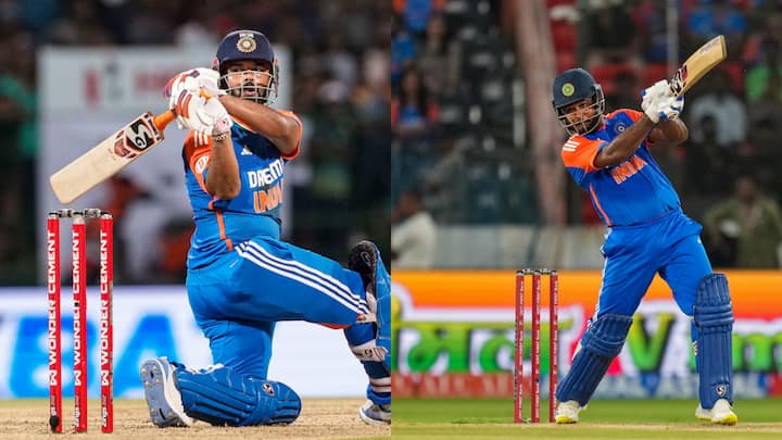 Rishabh Pant or Sanju Samson: संजू सैमसन ने अब तक अपने करियर में 33 टी20 इंटरनेशनल मुकाबले खेल लिए हैं. तो आइए जानते हैं अब तक संजू और पंत में से कौन बेहतर रहा है.