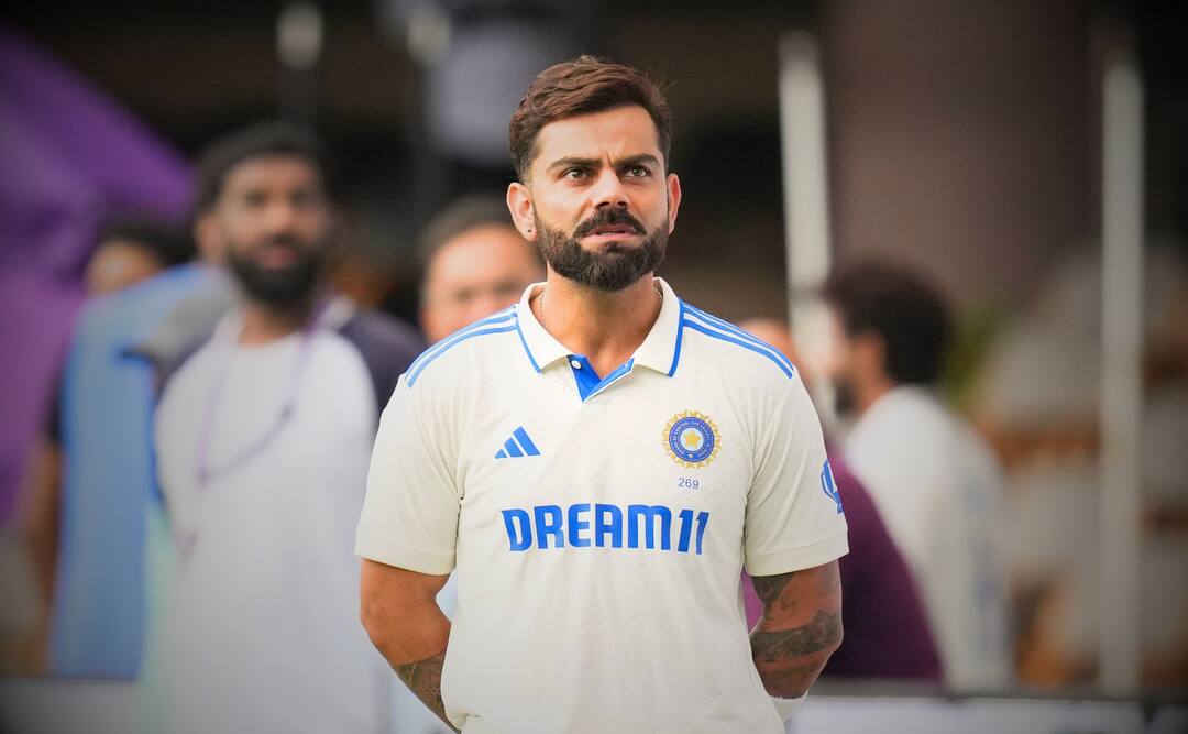 IND vs NZ 1st Test Virat Kohli Duck Break MS Dhoni Record Most international matches played for india IND vs NZ 1st Test: जीरो पर आउट होने के बाद भी कोहली ने बना दिया रिकॉर्ड, धोनी रह गए पीछे