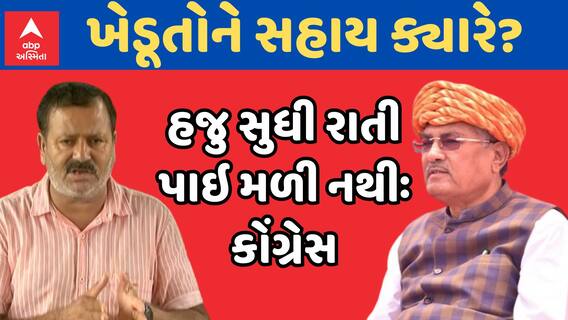 Gujarat Farmers | ખેડૂતોને સહાય ક્યારે? | હજુ સુધી રાતી પાઇ મળી નથીઃ કોંગ્રેસ
