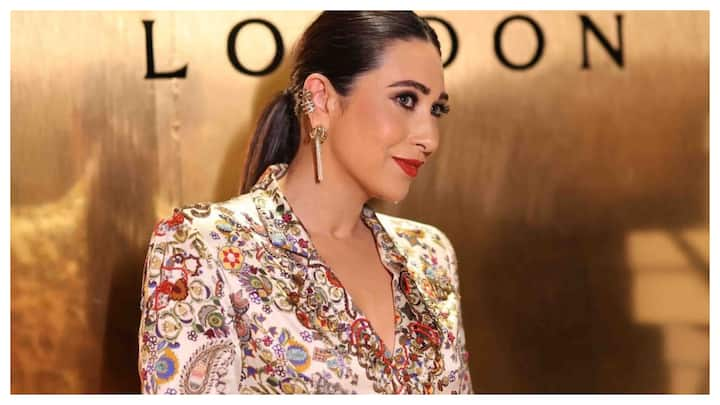 Actress Karisma Kapoor, known for her timeless beauty and impeccable sense of style, recently delighted fans by sharing a series of stunning photos from her appearance at an event in London.