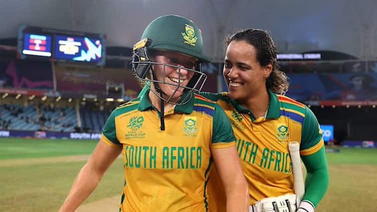 AUS vs SA Women Semi Final Women T20 World Cup 2024 South Africa beat Australia by 8 wickets Women T20 World Cup 2024: સાઉથ આફ્રિકાએ સેમિફાઇનલમાં ઓસ્ટ્રેલિયાને હરાવ્યું, ટી-20 વર્લ્ડકપની ફાઇનલમાં પહોંચી