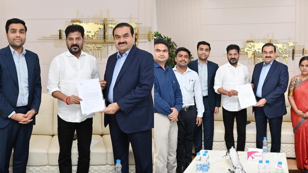 adani group huge donation to skill university latest telugu news Skill University: స్కిల్ యూనివర్శిటీకి అదానీ గ్రూప్ రూ.100 కోట్ల విరాళం - సీఎం రేవంత్ రెడ్డికి చెక్కు అందజేత