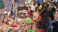 Himachal: करवा चौथ से पहले शिमला के बाजारों में भारी भीड़, मेहंदी लगवाने को भी लग रही लंबी लाइन